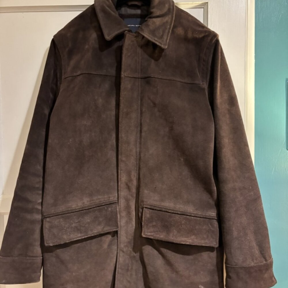 Banana Republic Brown Men's Suede Jacket Medium